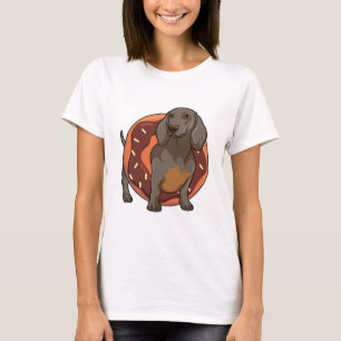 Dachshund with Doughnut T-Shirt
