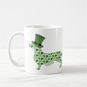 Dachshund With St. Patrick's Day Hat Coffee Mug