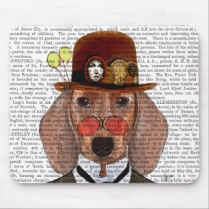 Dachshund with Steampunk Bowler Hat Mouse Pad