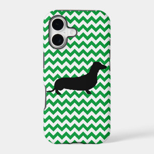 Dachshund With You Pick The Colour Chevron