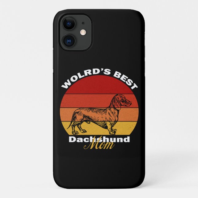 Dachshund - World's Best Dachshund Mum Case-Mate iPhone Case (Back)