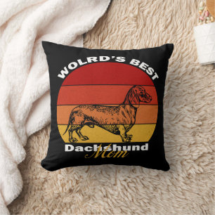 Dachshund - World's Best Dachshund Mum Cushion