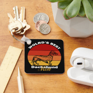 Dachshund - World's Best Dachshund Mum Key Ring