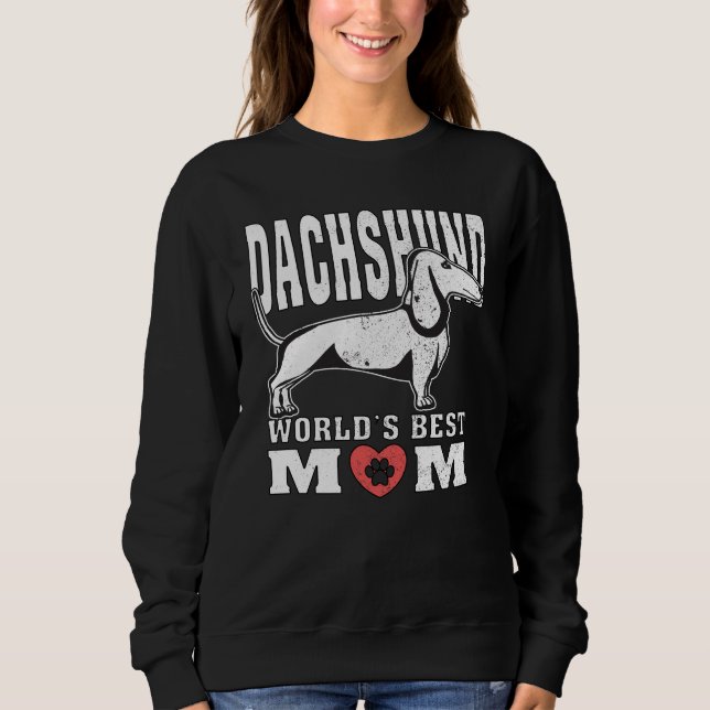 Dachshund World's Best Mum Sweatshirt (Front)