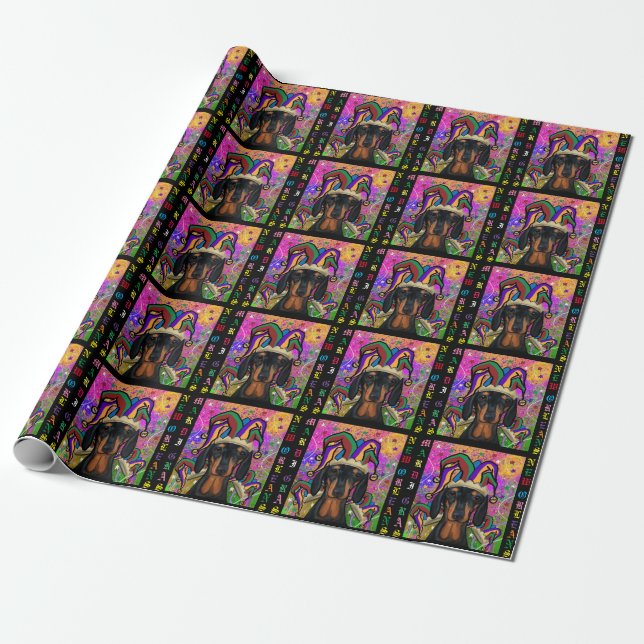Dachshund       wrapping paper (Unrolled)