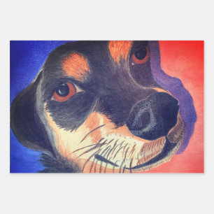Dachshund Wrapping Paper Sheet