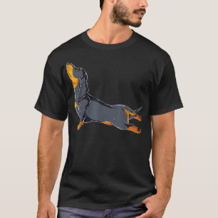 Dachshund Yoga Namaste Spiritual Meditation Chakra T-Shirt