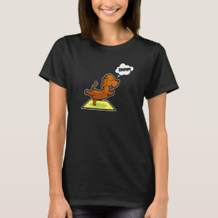 Dachshund Yoga Poses Sport Gymnastics Ohmmm Heartb T-Shirt