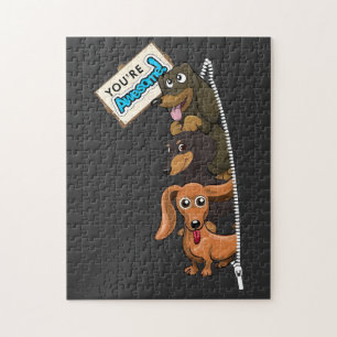 Dachshund You Are Awesome Jigsaw Puzzle