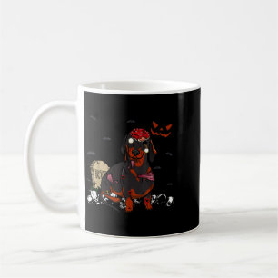 Dachshund Zombie Dog Funny Zombie Dog Halloween Coffee Mug