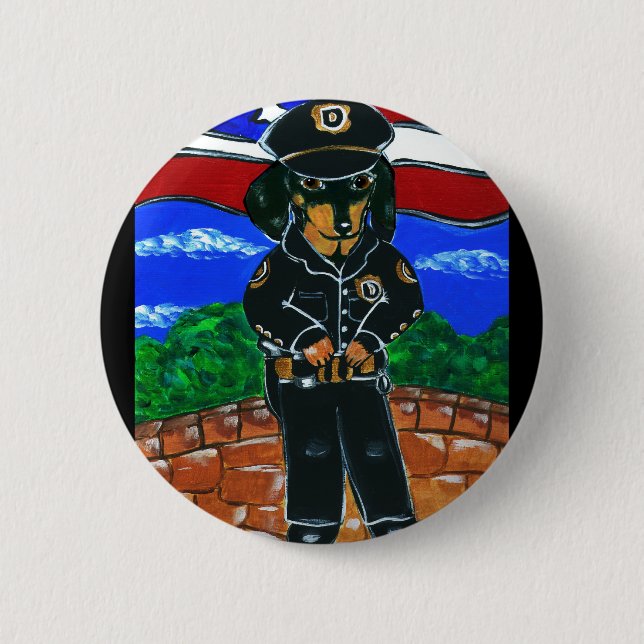 Dachshunds 6 Cm Round Badge (Front)