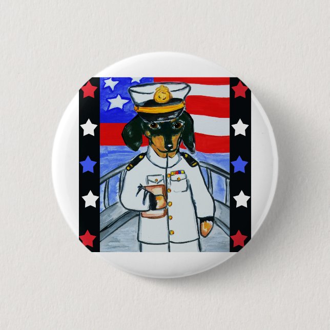 Dachshunds 6 Cm Round Badge (Front)