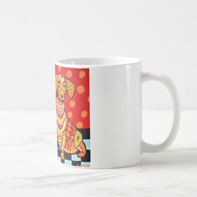 Dachshunds by Heather Galler Coffee Mug (Right)