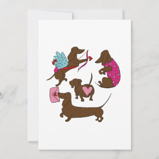 DACHSHUNDS CUPID  ADVICE CARD