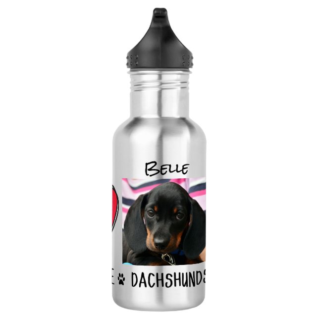 Dachshunds Dog Owners  532 Ml Water Bottle (Right)