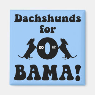 dachshunds for Obama Magnet