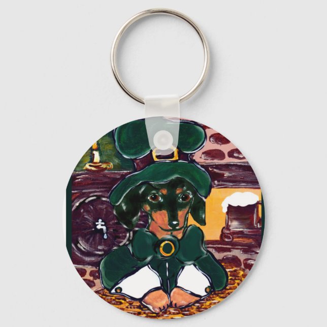 Dachshunds Key Ring (Front)