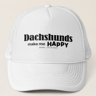 Dachshunds Make Me Happy Trucker Hat