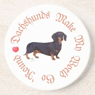 Dachshunds Make My World Coaster