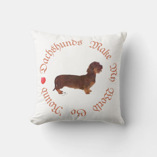 Dachshunds Make My World Cushion