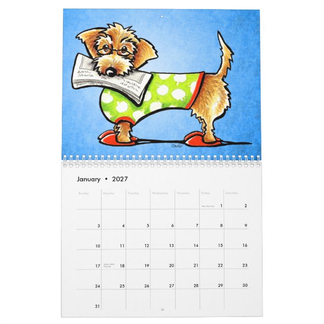 Dachshunds Off-Leash Art™ Vol 1 Calendar (Jan 2027)