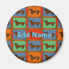 Dachshunds Pa Dutch hex Sign, add name