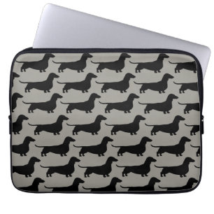 Dachshunds Pattern (Short Haired Wiener Dogs) Laptop Sleeve