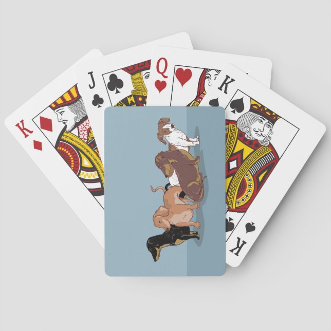 Dachshunds Playing Cards (Back)