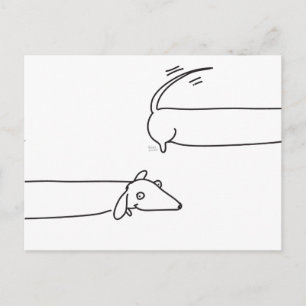 Dachshunds! Postcard
