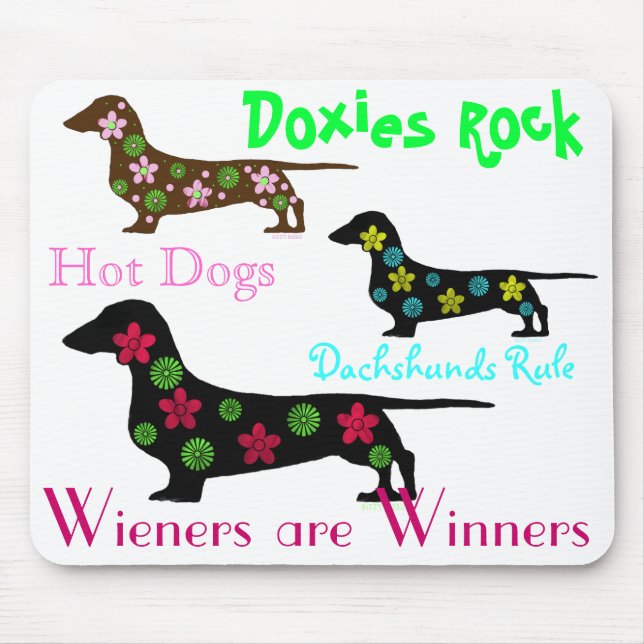 Dachshunds Rule Mousepad (Front)