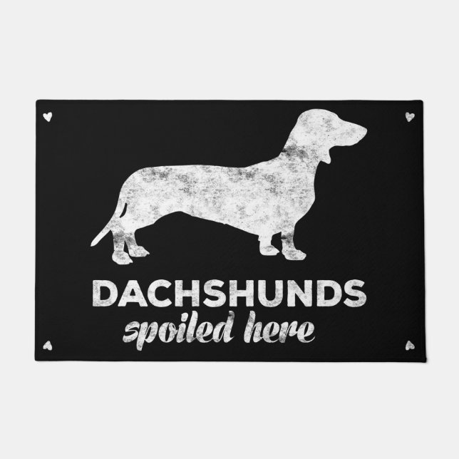 Dachshunds Spoiled Here Doormat (Front)