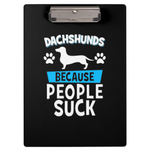 Dachshunds With My Friends Clipboard