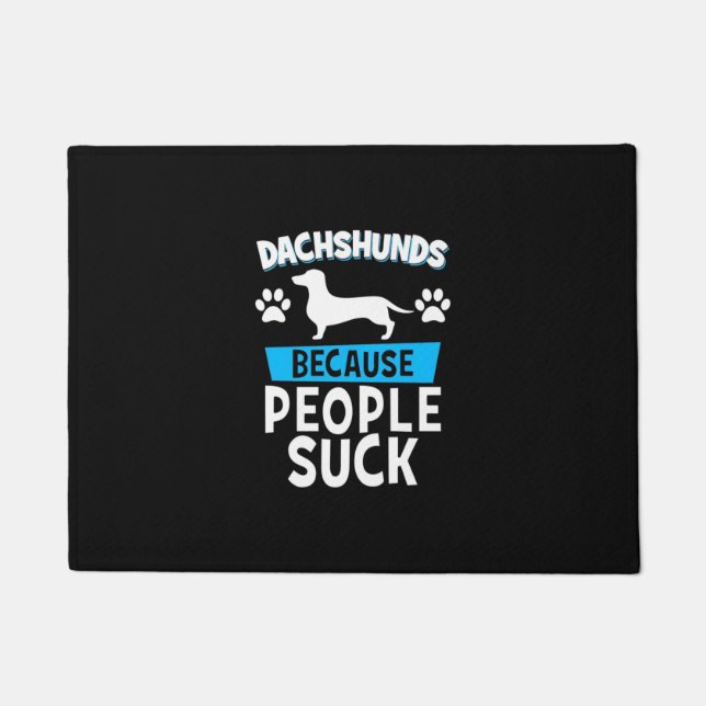 Dachshunds With My Friends Doormat (Front)