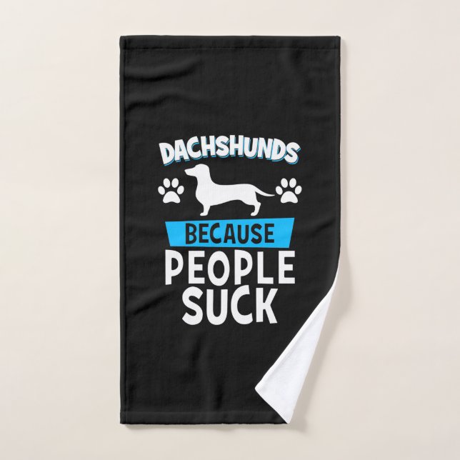 Dachshunds With My Friends Hand Towel (Hand Towel)