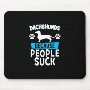 Dachshunds With My Friends Mouse Pad
