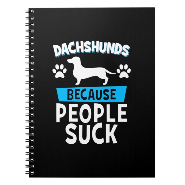 Dachshunds With My Friends Notebook (Front)
