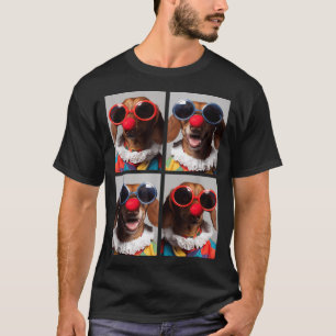 Dachshunds With Sungles Clown Animals Halloween T-Shirt