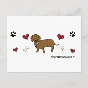 DachshundTan Postcard