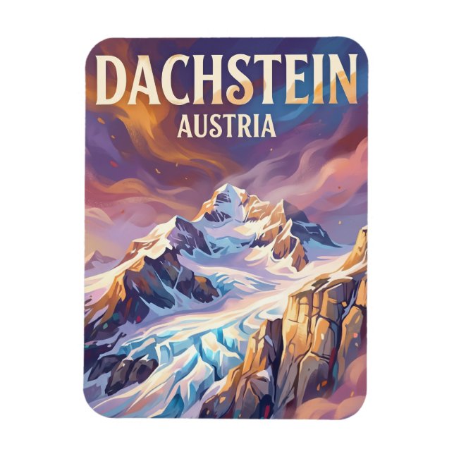 Dachstein Glacier Austria Magnet (Vertical)
