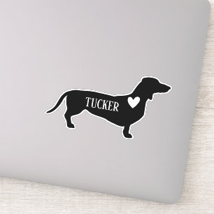 Dachsund Breed  Silhouette Custom Name