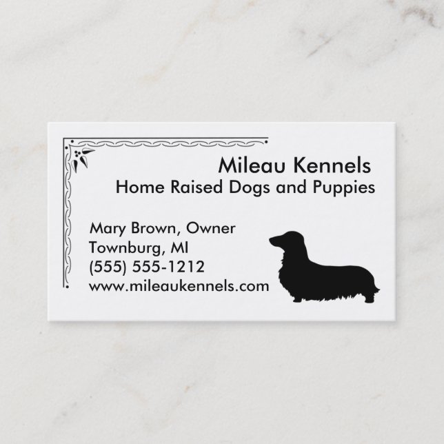 Dachsund Business Card (Front)