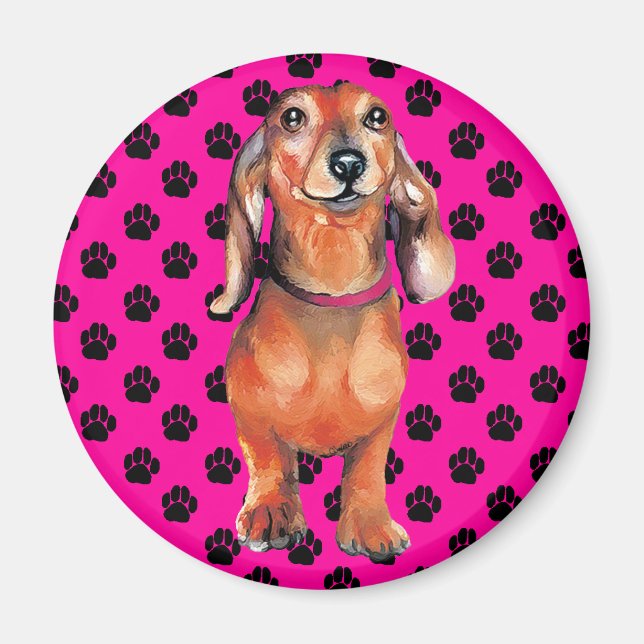 Dachsund Red Doxie Magnet (Front)