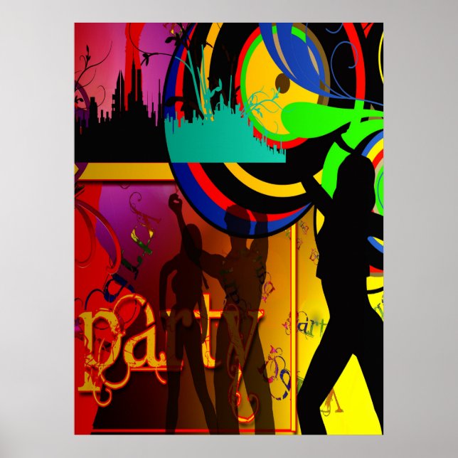 Dacne Scene With Party Dancers Poster (Front)
