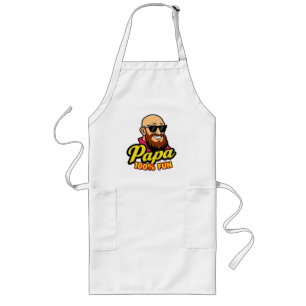 Dad 100% fun long apron
