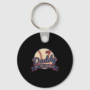 Dad #1 Daddy Of The Rookie - Baseball Dad Rookie S Key Ring