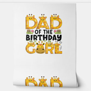 Dad 1st Birthday Girl Giraffe Theme Party Zoo Safa Wallpaper