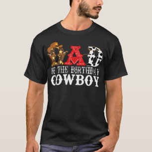 Dad 1St First Birthday Cowboy Western Rodeo Party  T-Shirt