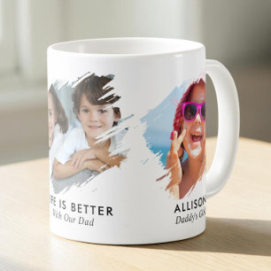 Dad 3 Photo Memory Coffee Mug