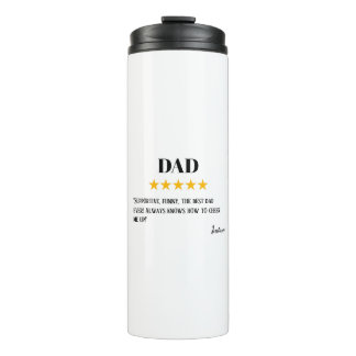 Dad 5 Star Review | Incredible Dad Gift Thermal Tumbler