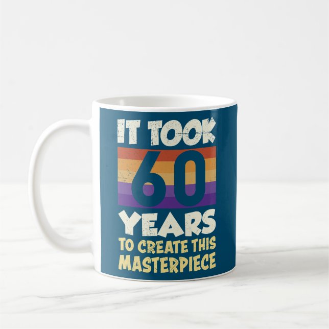 Dad 60 years birthday  coffee mug (Left)